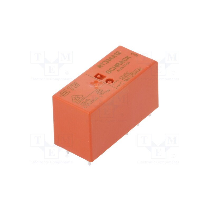 1 pcs x TE Connectivity - 8-1393239-0 - Relay: electromagnetic, SPDT, Ucoil: 12VDC, Icontacts max: 16A