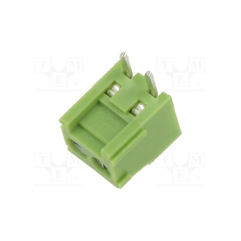 10 pcs x XINYA - XY302R-2P 3.5MM GREEN - PCB terminal block, straight, 3.5mm, ways: 2, on PCBs, terminal