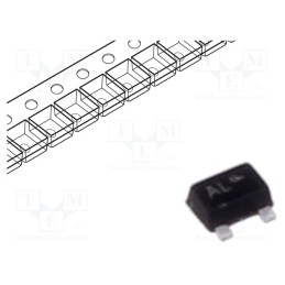 10 pcs x ONSEMI - BAV70M3T5G - Diode: switching, SMD, 100V, 200mA, 6ns, SOT723, Ufmax: 1.25V, 640mW