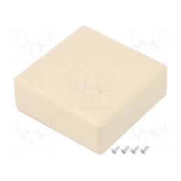 1 pcs x SUPERTRONIC - PP115M-S - Enclosure: multipurpose, X: 71mm, Y: 71mm, Z: 27mm, ABS, ivory