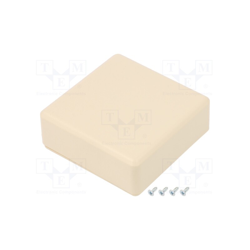 1 pcs x SUPERTRONIC - PP115M-S - Enclosure: multipurpose, X: 71mm, Y: 71mm, Z: 27mm, ABS, ivory