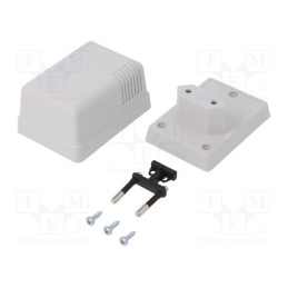 1 pcs x MASZCZYK - KM-47N/GY - Enclosure: for power supplies, X: 52mm, Y: 70mm, Z: 47mm, ABS, grey