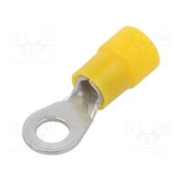 10 pcs x ERKO - KOE_5-6/100 - Tip: ring, M5, Ø: 5.3mm, 4÷6mm2, crimped, for cable, insulated