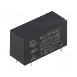 1 pcs x Recoy/RAYEX ELECTRONICS - LMR1A-48D - Relay: electromagnetic, SPST-NO, Ucoil: 48VDC, 12A, 12A/250VAC