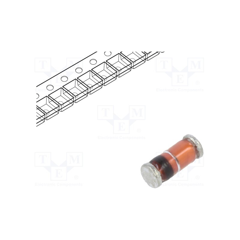 1 pcs x VISHAY - LL101C-GS08 - Diode: Schottky switching, SMD, 40V, 30mA, 1ns, MiniMELF,SOD80