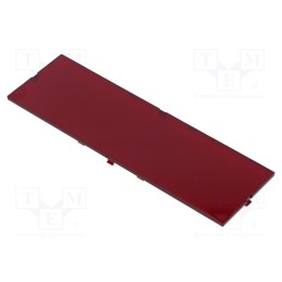 1 pcs x ITALTRONIC - P05080821F - Front panel, without frame,with holder, semi-transparent red