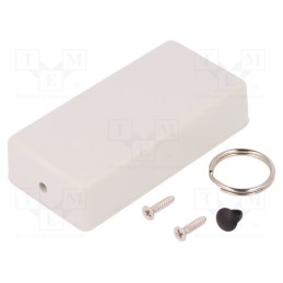 1 pcs x HAMMOND - 1551KRGY -AS - Enclosure: for remote controller, 1551, X: 40mm, Y: 80mm, Z: 20mm