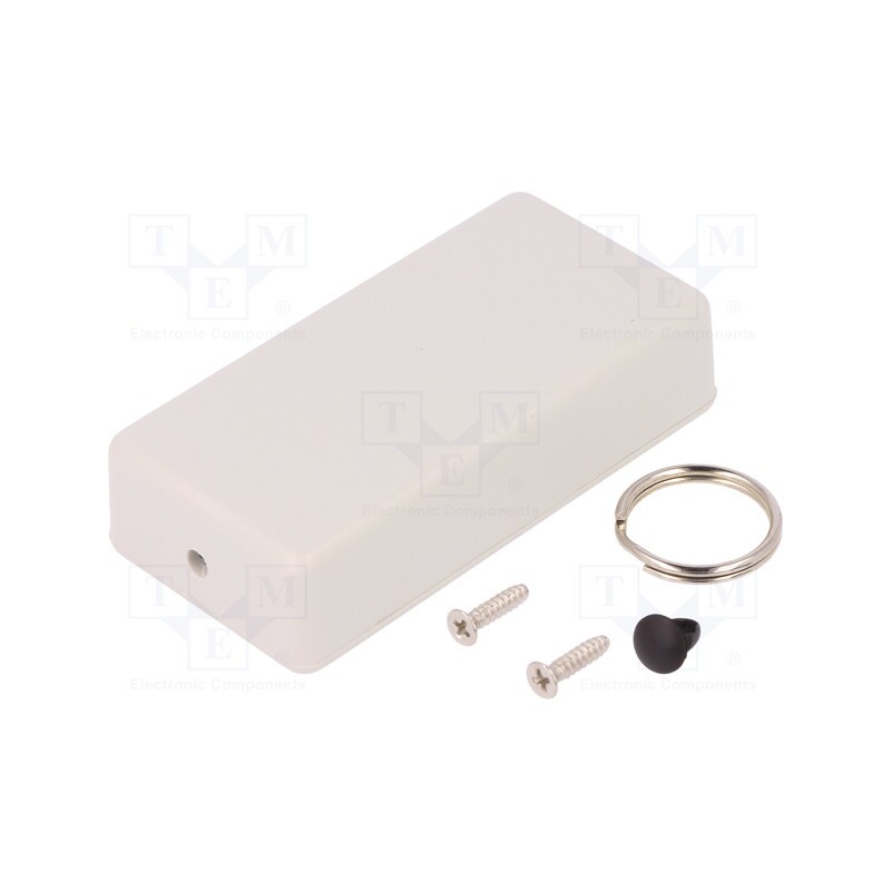 1 pcs x HAMMOND - 1551KRGY -AS - Enclosure: for remote controller, 1551, X: 40mm, Y: 80mm, Z: 20mm