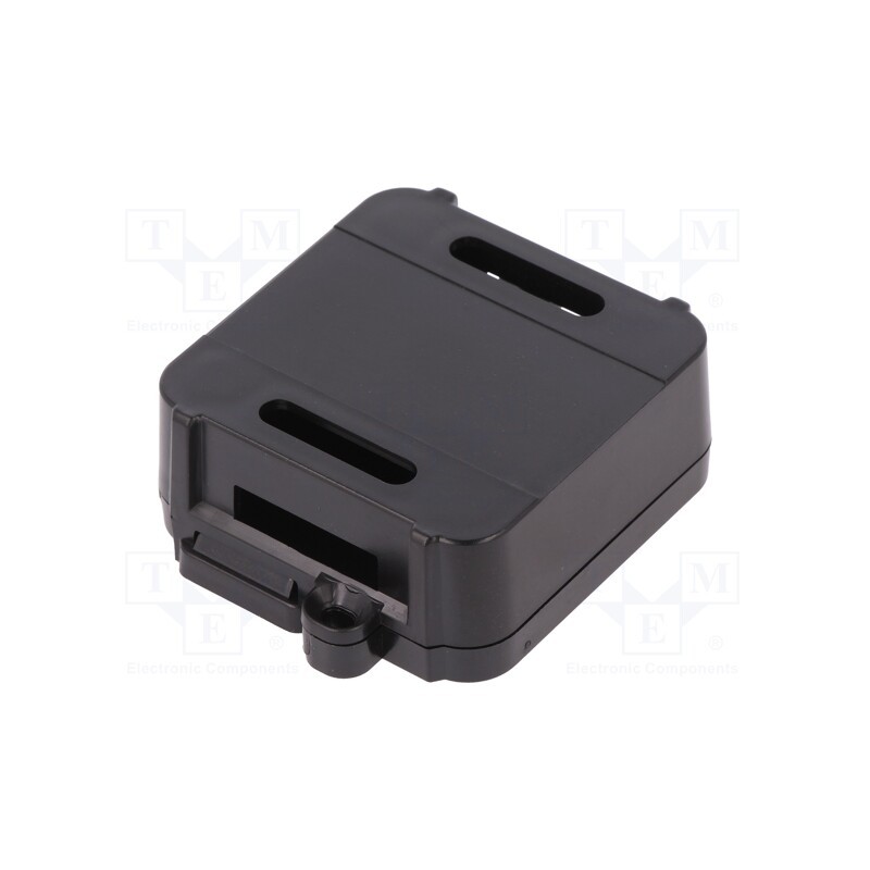 1 pcs x ITALTRONIC - 12.0000007 - Enclosure: junction box, X: 44.5mm, Y: 57mm, Z: 19mm, black