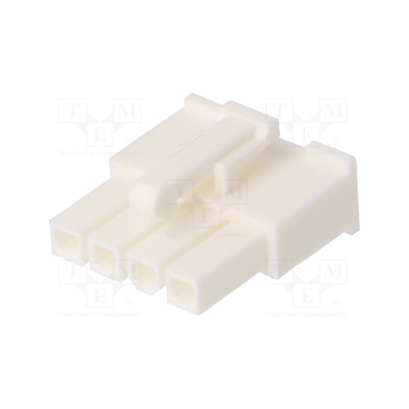 10 pcs x Amphenol Communications Solutions - 10136644-0411LF - Plug, wire-wire/PCB, female, Minitek® Pwr 4.2, 4.2mm, PIN: 4, FCI