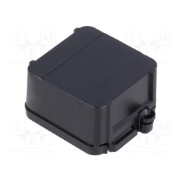 1 pcs x ITALTRONIC - 12.0000008 - Enclosure: junction box, X: 44.5mm, Y: 57mm, Z: 25mm, black