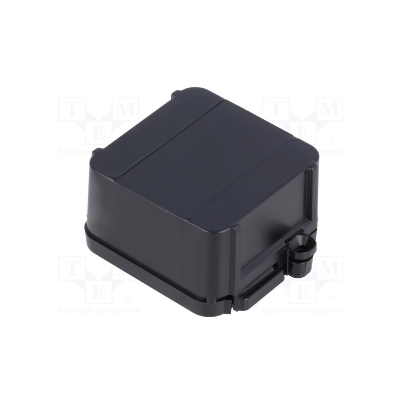 1 pcs x ITALTRONIC - 12.0000008 - Enclosure: junction box, X: 44.5mm, Y: 57mm, Z: 25mm, black