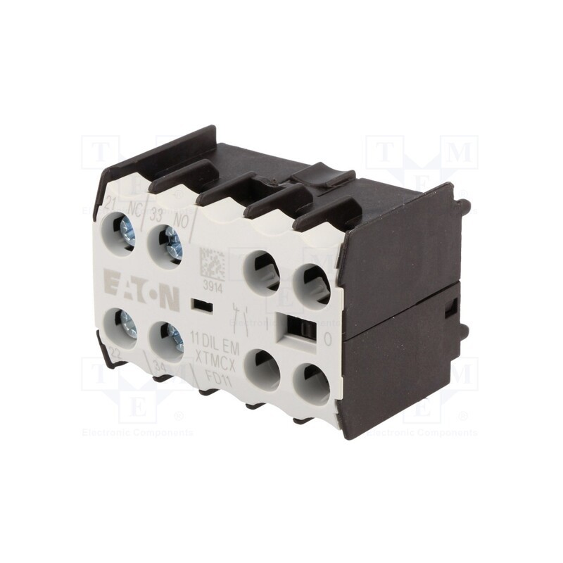 1 pcs x EATON ELECTRIC - 11DILEM - Auxiliary contacts, Series: DILEM, Leads: screw terminals, front