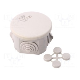 1 pcs x ABB - M008000000 - Enclosure: junction box, Ø: 66mm, Z: 35mm, wall mount, IP44, grey