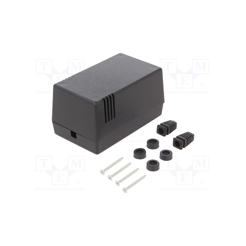 1 pcs x KRADEX - Z16 ABS - Enclosure: for power supplies, X: 69mm, Y: 114mm, Z: 63mm, black