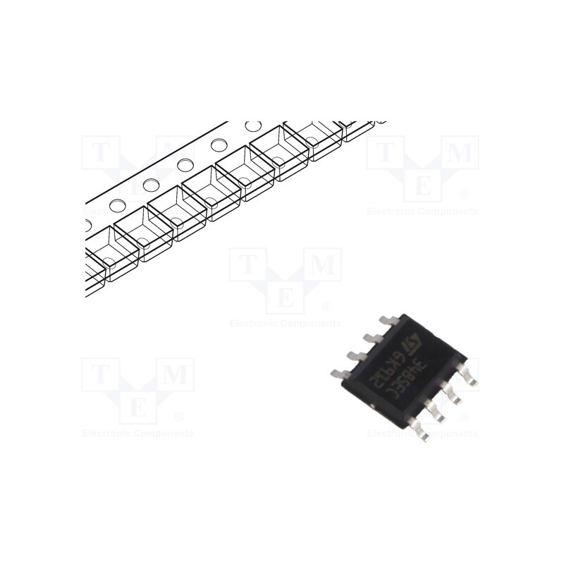 1 pcs x STMicroelectronics - ST3485ECDR - IC: interface, transceiver, RS422 / RS485, 15Mbps, SO8, 3.3VDC