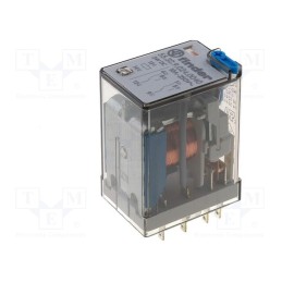 1 pcs x FINDER - 55.32.9.220.0040 - Relay: electromagnetic, DPDT, Ucoil: 220VDC, Icontacts max: 20A