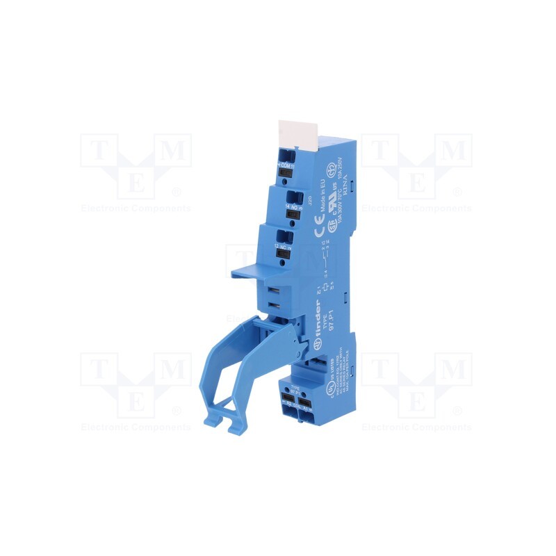 1 pcs x FINDER - 97.P1SPA - Socket, PIN: 5, 16A, 250VAC, 097.01,097.71, for DIN rail mounting
