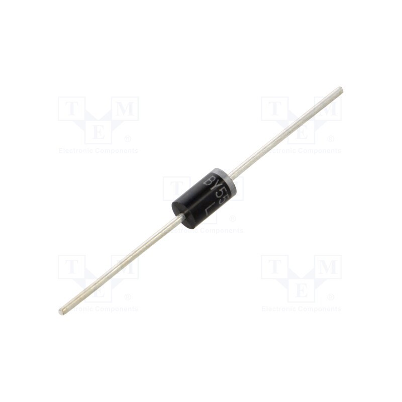 1 pcs x LUGUANG ELECTRONIC - BY550-1000 - Diode: rectifying, THT, 1kV, 5A, Ifsm: 300A, DO27, Ufmax: 1.1V