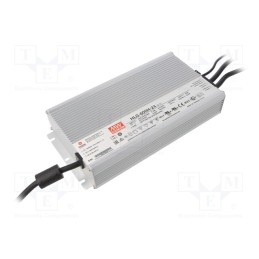 1 pcs x MEAN WELL - HLG-600H-24 - Power supply: switched-mode, LED, 600W, 24VDC, 25A, 90÷305VAC, IP67