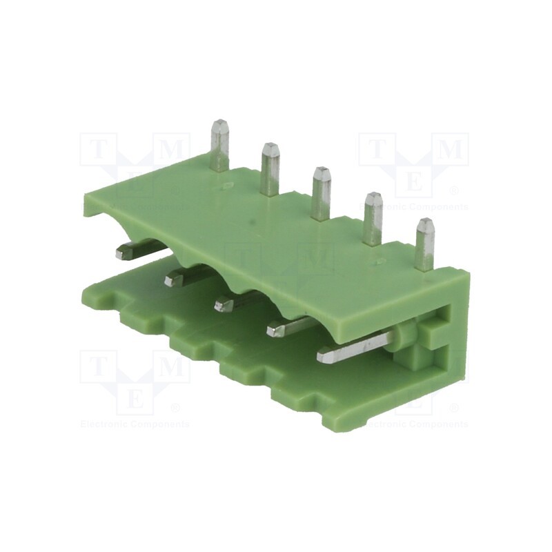 10 pcs x XINYA - XY2500R-A(5.0)-5P - Pluggable terminal block, Contacts ph: 5mm, ways: 5, angled 90°