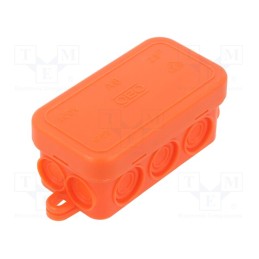 1 pcs x OBO BETTERMANN - A 6 HF RO - Enclosure: junction box, X: 43mm, Y: 80mm, Z: 36mm, polyetylene, IP55