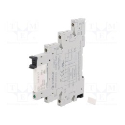 1 pcs x CABUR - X766842 - Relay: interface, SPDT, Ucoil: 24VAC,24VDC, for DIN rail mounting