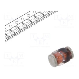 20 pcs x VISHAY - BAV303-TR - Diode: switching, SMD, 250V, 0.25A, 50ns, MicroMELF, Ufmax: 1V