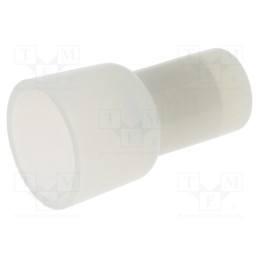 10 pcs x NICHIFU - CE 8 - Quick splice, crimped, Variant: end connector, L: 24.5mm, UL94V-2