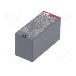 1 pcs x ABB - 1SVR405601R3000 - Relay: electromagnetic, DPDT, Ucoil: 230VAC, 8A, max.250VAC, PCB