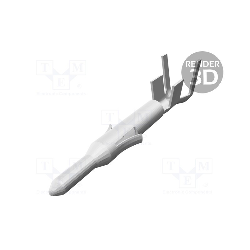 10 pcs x TE Connectivity - 770987-1 - Contact, male, brass, tinned, 0.3÷0.8mm2, 22AWG÷18AWG, bulk, 7A