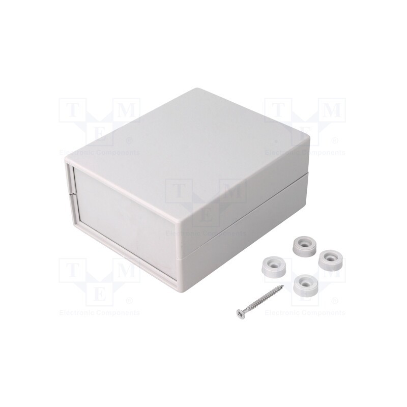 1 pcs x KRADEX - Z5AJ - Enclosure: with panel, X: 90mm, Y: 109mm, Z: 49mm, polystyrene, grey