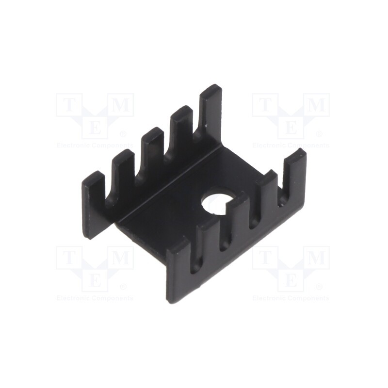 5 pcs x STONECOLD - D02A - Heatsink: moulded, U, TO202,TO220, black, L: 19.05mm, W: 13.21mm