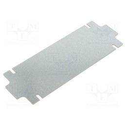 1 pcs x KRADEX - ZMB190.75 - Mounting plate, steel, W: 64.45mm, L: 181.15mm, Thk: 1.5mm