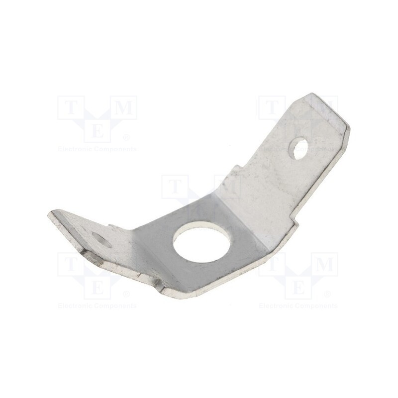 10 pcs x FIX&FASTEN - PC2L250 - Terminal: flat, 6.3mm, 0.8mm, male, M4, double, screw, brass, tinned