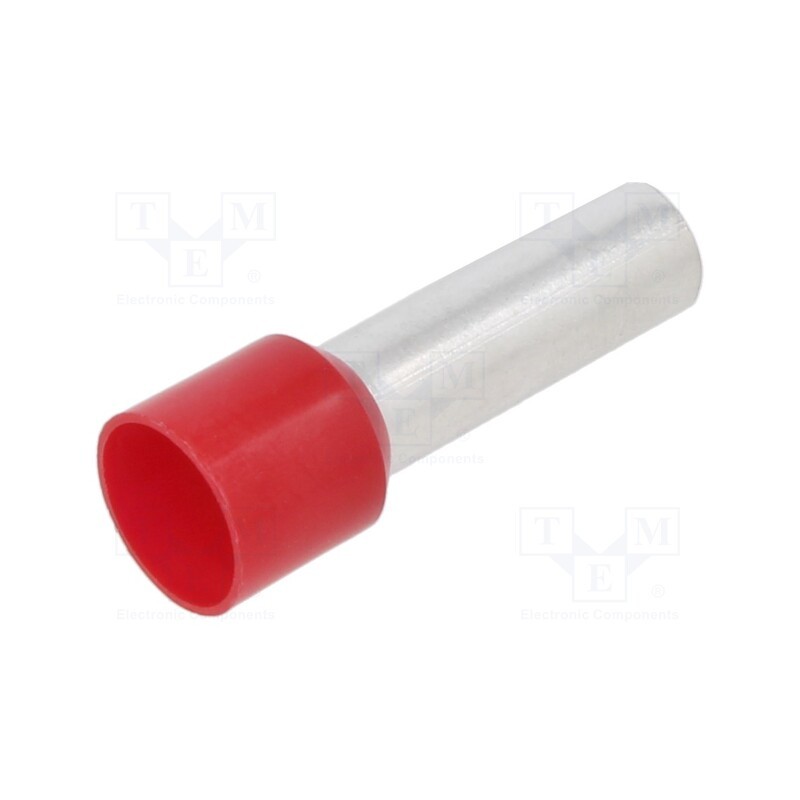 10 pcs x BM GROUP - BM006172 - Tip: bootlace ferrule, insulated, copper, 35mm2, 25mm, tinned, red