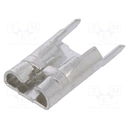 10 pcs x VOGT - 3867F.68 - Terminal: flat, 6.3mm, 0.8mm, female, THT, brass, tinned