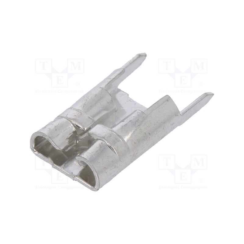 10 pcs x VOGT - 3867F.68 - Terminal: flat, 6.3mm, 0.8mm, female, THT, brass, tinned