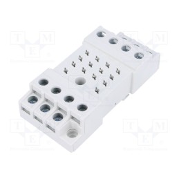 1 pcs x RELPOL - GZ14U - Socket, PIN: 14, 10A, 250VAC, for DIN rail mounting, Series: R15