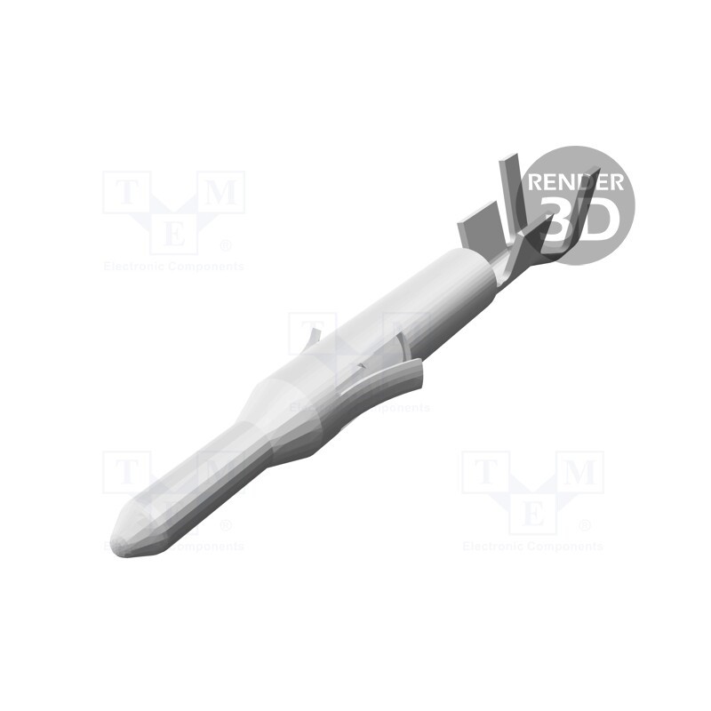 10 pcs x TE Connectivity - 770985-1 - Contact, male, brass, tinned, 0.12÷0.3mm2, 26AWG÷22AWG, bulk, 7A