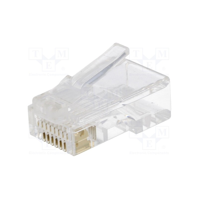 10 pcs x NINIGI - RJ45W - Plug, RJ45, PIN: 8, Layout: 8p8c, for cable, IDC,crimped