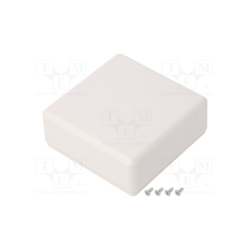1 pcs x SUPERTRONIC - PP118W-S - Enclosure: multipurpose, X: 71mm, Y: 71mm, Z: 21mm, ABS, white