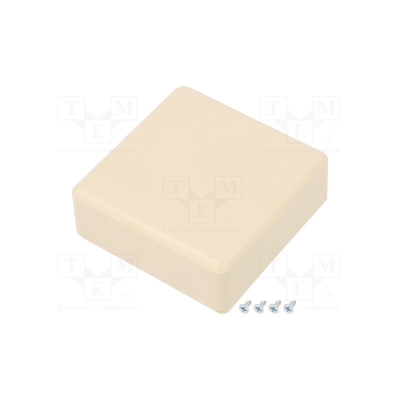 1 pcs x SUPERTRONIC - PP118M-S - Enclosure: multipurpose, X: 71mm, Y: 71mm, Z: 21mm, ABS, ivory