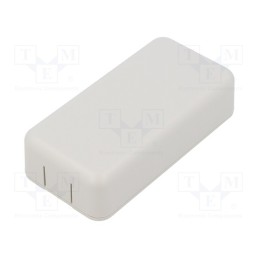 1 pcs x HAMMOND - 1551SNAP2GY - Enclosure: multipurpose, X: 40mm, Y: 80mm, Z: 20mm, ABS, grey