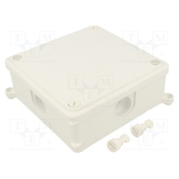 1 pcs x JONEX - PK-4 WHITE - Enclosure: junction box, X: 125mm, Y: 125mm, Z: 45mm, wall mount