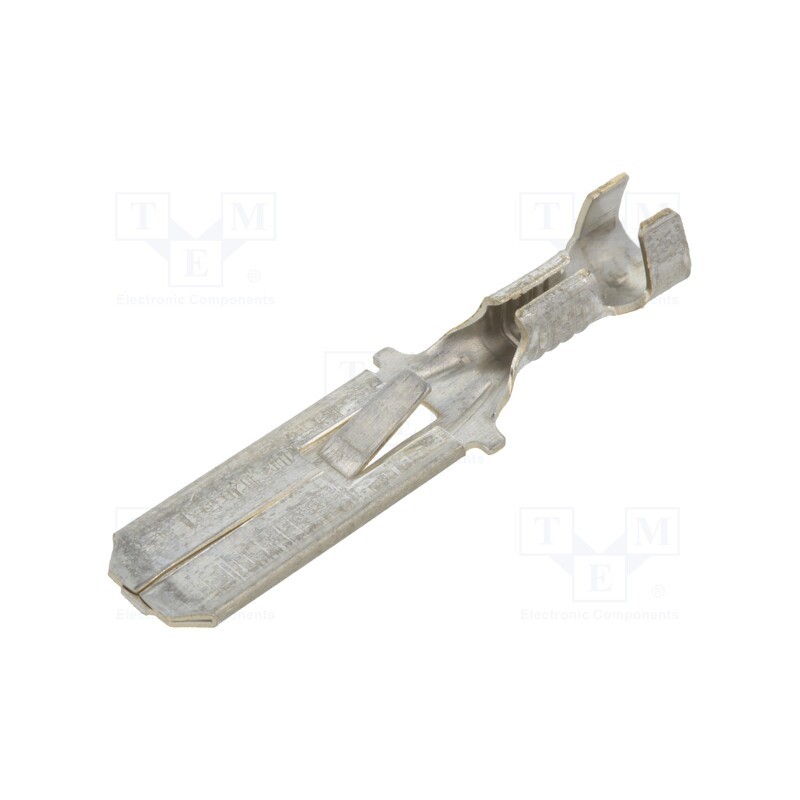 10 pcs x TE Connectivity - 42241-2 - Terminal: flat, 6.3mm, 0.8mm, male, 0.8÷2mm2, crimped, for cable