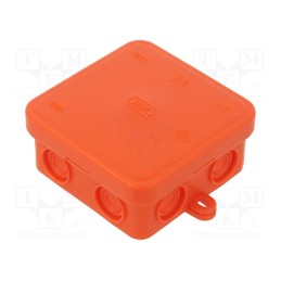 1 pcs x OBO BETTERMANN - A 8 HF RO - Enclosure: junction box, X: 75mm, Y: 75mm, Z: 36mm, polyetylene, IP55