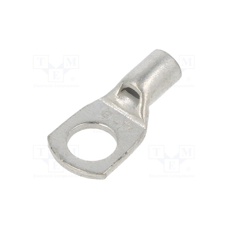 10 pcs x BM GROUP - BM013310 - Tip: ring tube, M6, 4mm2, crimped, for cable, non-insulated, tinned