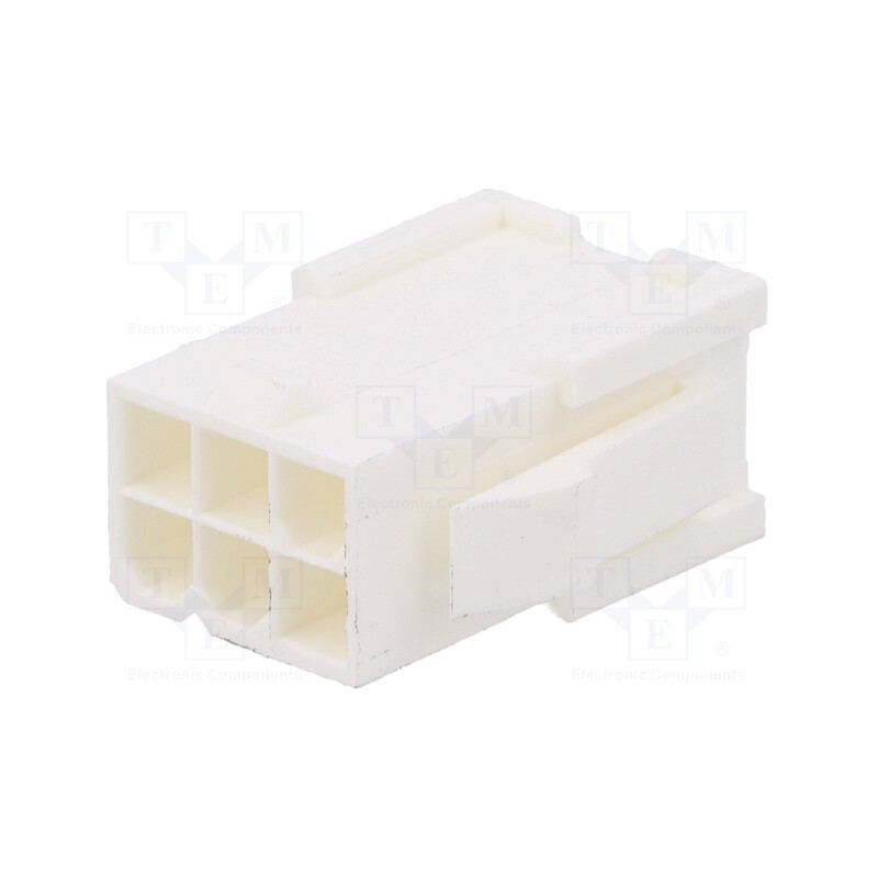 10 pcs x Amphenol Communications Solutions - 10127816-06LF - Plug, wire-wire/PCB, male, Minitek® Pwr 4.2, 4.2mm, PIN: 6, FCI