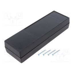 1 pcs x KRADEX - Z32B ABS - Enclosure: multipurpose, X: 59mm, Y: 189mm, Z: 38mm, ABS, black